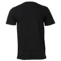 Black Solid Round Neck T-Shirt For Men. 
