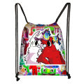 New Rainbow Friend Drawstring Pocket Elementary School Student Portable Backpack Oxford Cloth Bag Kids Cute Large Capacity Storage Bag. 