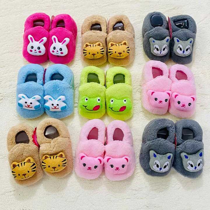KidsSansar - Unisex Infant Baby Soft Fur Shoes