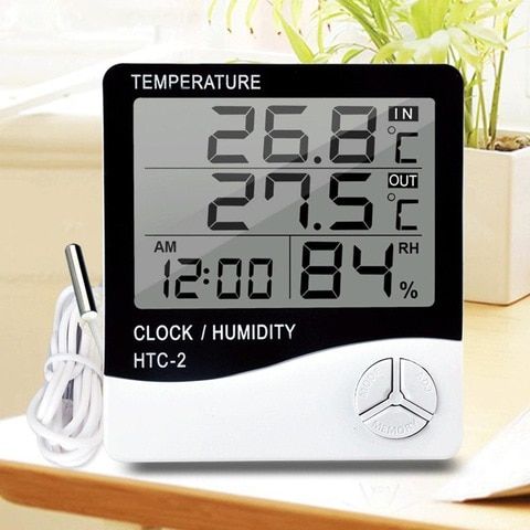 Humidity%20Clock%20HTC-2%20Digital%20LCD%20C/F%20Temperature%20Humidity%20Meter%20Outdoor%20Thermometer%20Hygrometer%20Clock%20with%201m%20External%20Probe%20/%20By%20SmartGallery%20-%20Image%205