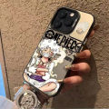 Luffy Graffiti Letter Label One Piece Phone Case Compatible for IPhone 15 11 12 13 14 7 8 Pro Max XR X XS Max Soft Shockproof Cover. 