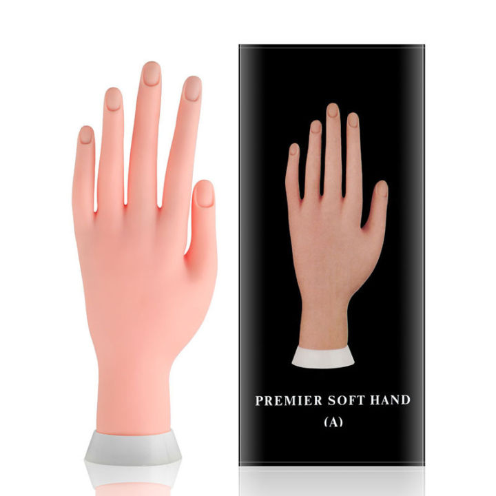 Practice Hand for Acrylic Nails, Fake Hand for Nails Practice , Nail Art Training Practice