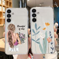 For Samsung Galaxy A25 A55 A35 5G Phone Case Cartoon Anime Girl Back Cover Soft TPU Coque For Samsung Galaxy A25 Shockproof Bag. 