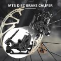 JAERBEE Bicycle Front Rear Disc Brake Caliper for XC Mountain Bike Speed Clip Dual Piston Mechanical Disc Brake Set. 