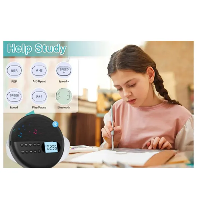 (COKP)%20Portable%20CD%20Player%20and%20MP3%20Player%20with%20Anti%20Skip%20Protection%20and%20Dual%20Stereo%20Speaker,%20Adjust%20Bluetooth%20Player%20Walkman%20-%20Image%205