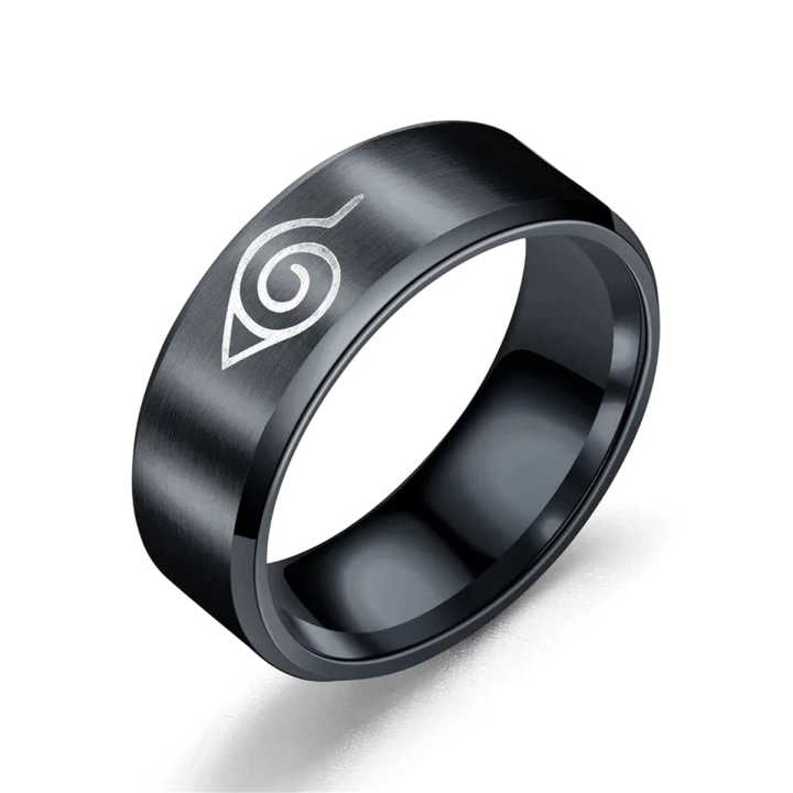 Anime Pokhara / Naruto Black Ring / Unisex