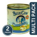 Bakers' Creation Condensed Milk - Blue Cow (Easy Opening/Canned milk product/Thick and creamy texture)-390 gms pack of 2. 