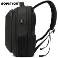 Laptop Backpack Hard Shell Bag Multi-pockets Multifunction laptop bag with USB Charging Port. 