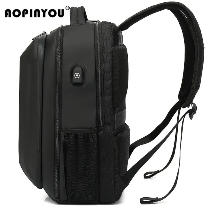 Laptop%20Backpack%20Hard%20Shell%20Bag%20Multi-pockets%20Multifunction%20laptop%20bag%20with%20USB%20Charging%20Port%20-%20Image%203