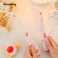 Wenefang Cute Kawaii Cartoon Anti-screw Hair Brush Comb Portable Travel Untangling Makeup Hairbrush Thing for Kids Girls Baby Care Tools. 