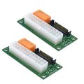 Power Board Dual PSU Multiple Power Supply Adapter Add2Psu with Sata ATX 24Pin to 4Pin Connector for Bitcoin Miner. 