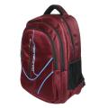 Maroon Solid Laptop Backpack. 