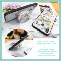 TPU Waterproof Phone Case For Samsung Galaxy M20/SM-M205FD Glitter Dirt-resistant Rotatable stand Anti-knock Kickstand. 