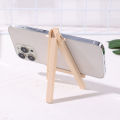 Children's Mini Wooden Folding Desktop Triangle Display Stand Solid Wood Mobile Phone Stand Desktop Small Easel. 