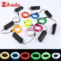Car Dance Sewing Flexible Neon 1m3m5m Luminous Rope Cursor LED Battery 3VLED Line ELAA Power Clothing Decoration. 