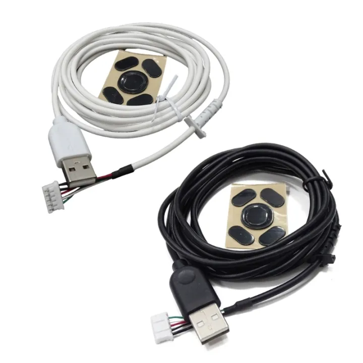 Pvc Mice PVC Mouse Cables and Mouse Feet Durable Mouse Line Feet Skates ...