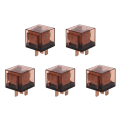 fasdaga 5X DC 24V 80A 1NO 1NC SPDT 5 Pins Green Indicator Light Automotive Truck Car Relay. 