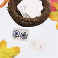 Wurrpopy-150PCS Small Blank Kraft Paper Ear Studs Earring Display Cards Price Label Tag Jewelry Cards Holder, 3.5 X 2.5cm (White). 