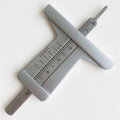 Car Tire Pattern Measuring Ruler Mini Stainless Steel Inspection Ruler Pattern Depth Inspection Vernier Caliper Tools. 