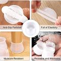 16 PCS Silicone Chair Leg Caps Non-slip Furniture Anti Vibration Feet Pads. 