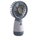 NAMUNY Handheld Fan Border Small Fan Handheld Pocket Mini Fan Portable USB Rechargeable Fan Gift Silent,C. 