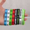 8Pcs Football Theme Gifts Soccer Silicone Stretch Bracelet Wristbands for Kids Adults Birthday Party Favors Decorations. 