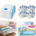 Reusable Vacuum Storage Bags for Clothes with Pump - (5 Pcs including pump) | 5pcs Vacuum Compression Bags. 