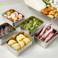 1PC 600ml Stainless Steel Refrigerator Food Storage Box With Plastic Lid Prepare Food Freshness Preservation Box Picnic Box Cuilei. 