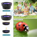 Fish Eye Phone Lens, 0.45X Phone with HD Camera Lens Macro Clip Lens Wide Angle Lens Lens for Mobile Phone Camera. 