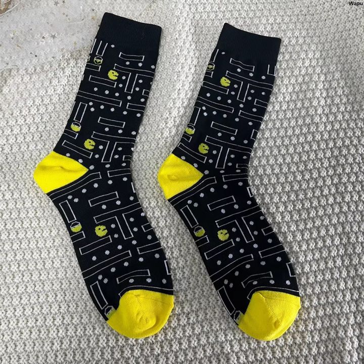 WapuSales promotion High Quality Everyday Four Seasons Suit Socks Game Vintage Universal Men Women Novelty Men's Pair 1 Trendy Socks Fashionable for the Street