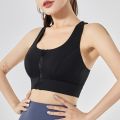 Portable Front Zipper Sports Bra Shock-proof Sports Underwear High Impact Yoga Bra Quick Dry running vest Fitness Yoga Bra Top For Wome. 
