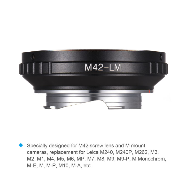 M42%20-LM%20Camera%20Lens%20Adapter%20Ring%20Replacement%20for%20M42%20Screw%20Mount%20Lens%20To%20Leica%20Camera%20M240%20M240P%20M262%20M3%20M2%20M1%20M4%20M5%20M6%20MP%20M7%20M8%20M9%20M9-P%20M%20Monochrom%20M-E%20M%20M-P%20M10%20M-A%20-%20Image%204