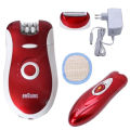 New style Browns Epilator Rechargeable Hair Removal System Multifunctional Female Electric Lady Shaver Hair Remover Body Bikini Leg Underarm Shaving Machine Model BS 3068. 