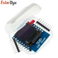 0.66 inch OLED LED LCD Dispaly Shield Compatible for WEMOS D1 MINI ESP32 64X48 0.66 inch Display 0.66 oled module IIC I2C. 