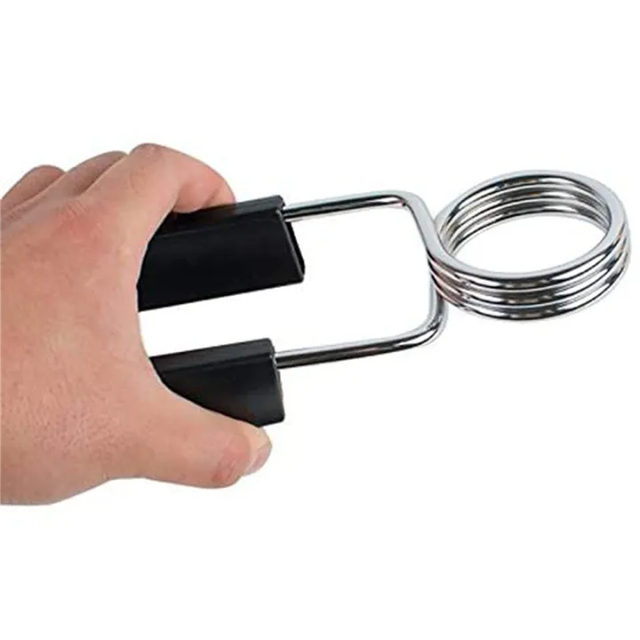 Spreeshop%203%20Pcs%20Standard%201.1%20Inch/28mm%20Barbell%20Bar%20Clamps%20Spring%20Collar%20Clips%20Gym%20Weight%20Dumbbell%20Lock%20-%20Image%202