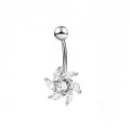 Fashion  Navel Piercing Belly Button Rings Belly Piercing Body Jewelry Flower Belly Button Nails Muqin. 