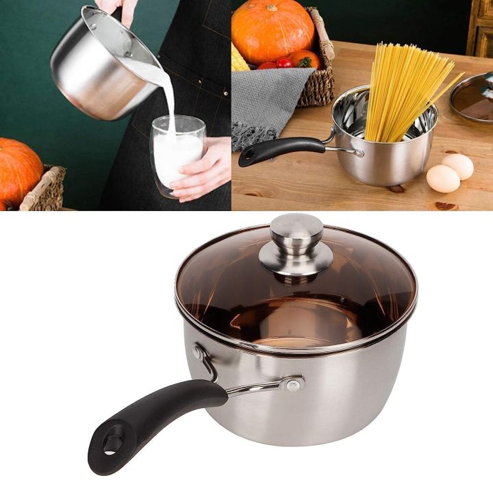16cm%20Saucepan%20with%20Lid%20Set%20-%20Small%20Stainless%20Steel%20Multipurpose%20Pot%20for%20Kitchen%20Cooking,%20Visible%20Lid%20&%20Heat-proof%20Handle,%20Dishwasher%20Safe%20-%20Image%206