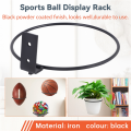 2 Pack Foldable Ball Holder Wall Mounted,Sports Ball Display Rack for Basketball Volleyball Rugby Soccer Football. 