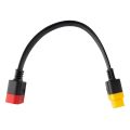 FORIDE 2X New OBD OBD2 Extension Cable Connector for Launch X431 V/Easydiag 3.0/Mdiag/Golo Main 16Pin Male to Female Cable 36cm. 