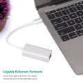 Usb Type-C To RJ45 Gigabit Ethernet Network Adapter/ RJ45 Lan Wired Adapter For Ultrabook, Chromebook, Laptop, Desktop, Plug And Play. 