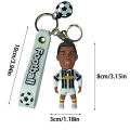 1PC Football Ronaldo Player Figure Soccer Star Keychain Bag Pendant Collection Doll Key Chain Action Figures Souvenirs Toy Gifts LUKE. 