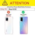 Case for Vivo V21E (5G) - Transparent Shock Proof Slim Hybrid Bumper Phone Cover. 