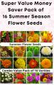 Grow Your Own Garden With Exciting Loose Seeds Of 16 Different Summer Season Flower - 5 Loose Seeds Each. 