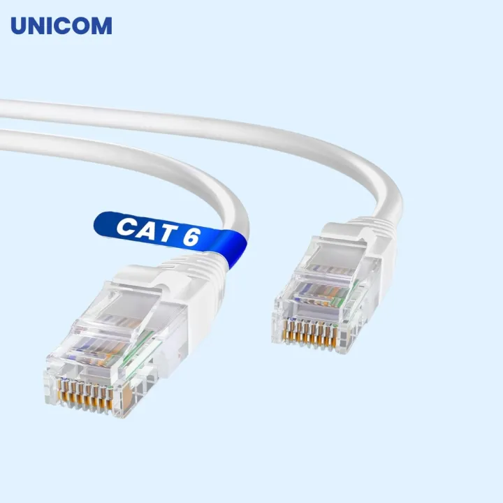 50%20Meter%20UNICOM%20Cat%206%20Ethernet%20Cable%20Male%20to%20Male%20LAN%20Network%20Patch%20Cord%20High%20Speed%20Data%20Transfer%20Lan%20Internet%20Extension%20Connector%20Grey%20PVC%20Jacket%20Indoor%204%20Pair%200.47CCA%200.56MM%20-%20Image%202