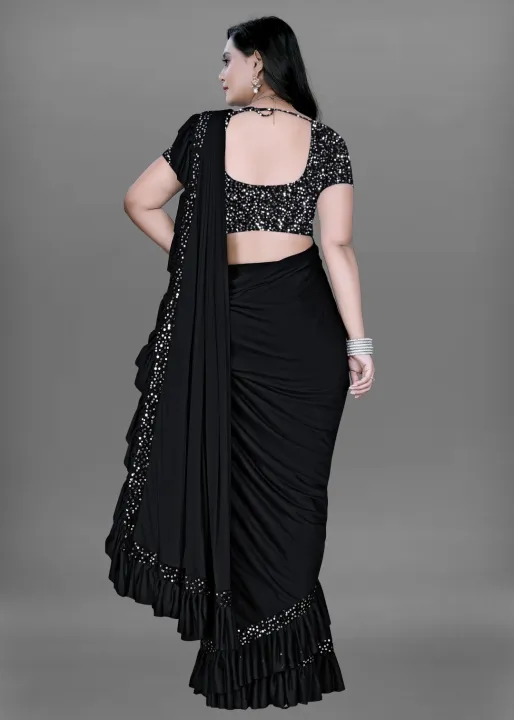 Solid%20Plain%20Bollywood%20Silk%20Blend%20Saree%20For%20Women%20-%20Image%204