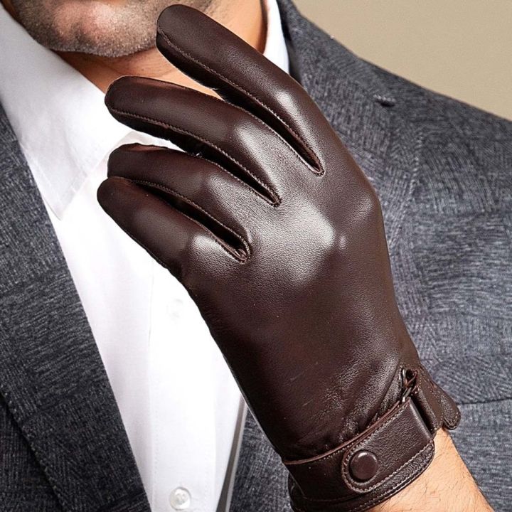 1pair%20Equestrian%20Soft%20PU%20Anti-cold%20Gloves%20Touch%20Screen%20Solid%20Color%20Men%20Finger%20Mittens%20Adjustable%20Warmer%20Windproof%20Mittens%20Winter%20-%20Image%207