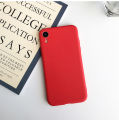 Red Matte Phone Case For iphone 12 13 11 Pro XS Max XR X 8 7 6S 6 Plus SE 2020 Silicone Cases Solid Color Soft TPU Back Cover. 