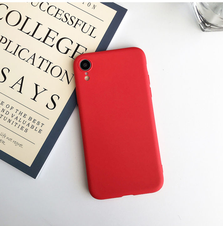 Red%20Matte%20Phone%20Case%20For%20iphone%2012%2013%2011%20Pro%20XS%20Max%20XR%20X%208%207%206S%206%20Plus%20SE%202020%20Silicone%20Cases%20Solid%20Color%20Soft%20TPU%20Back%20Cover%20-%20Image%206
