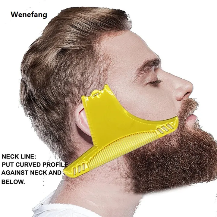 Wenefang%201pc%20Men%20Beard%20Shaping%20Styling%20Template%20Comb%20Men's%20Beard%20Combs%20Beard%20Trim%20Templates%20Mustache%20Stencil%20Edge%20Control%20Beauty%20Tools%20-%20Image%203