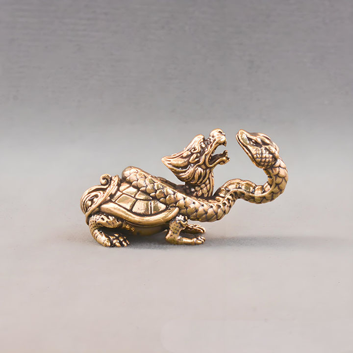 Retro%20Brass%20Mythical%20Python%20Turtle%20Head%20Turtle%20Body%20Figurines%20Miniatures%20Lucky%20Animal%20Statue%20CF8%20-%20Image%203